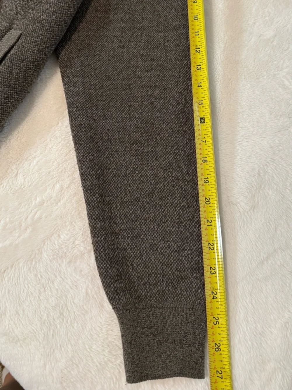 Kensington Eastside Brown Knit Full Zip Sweater Men’s Mock Neck Pockets size XL